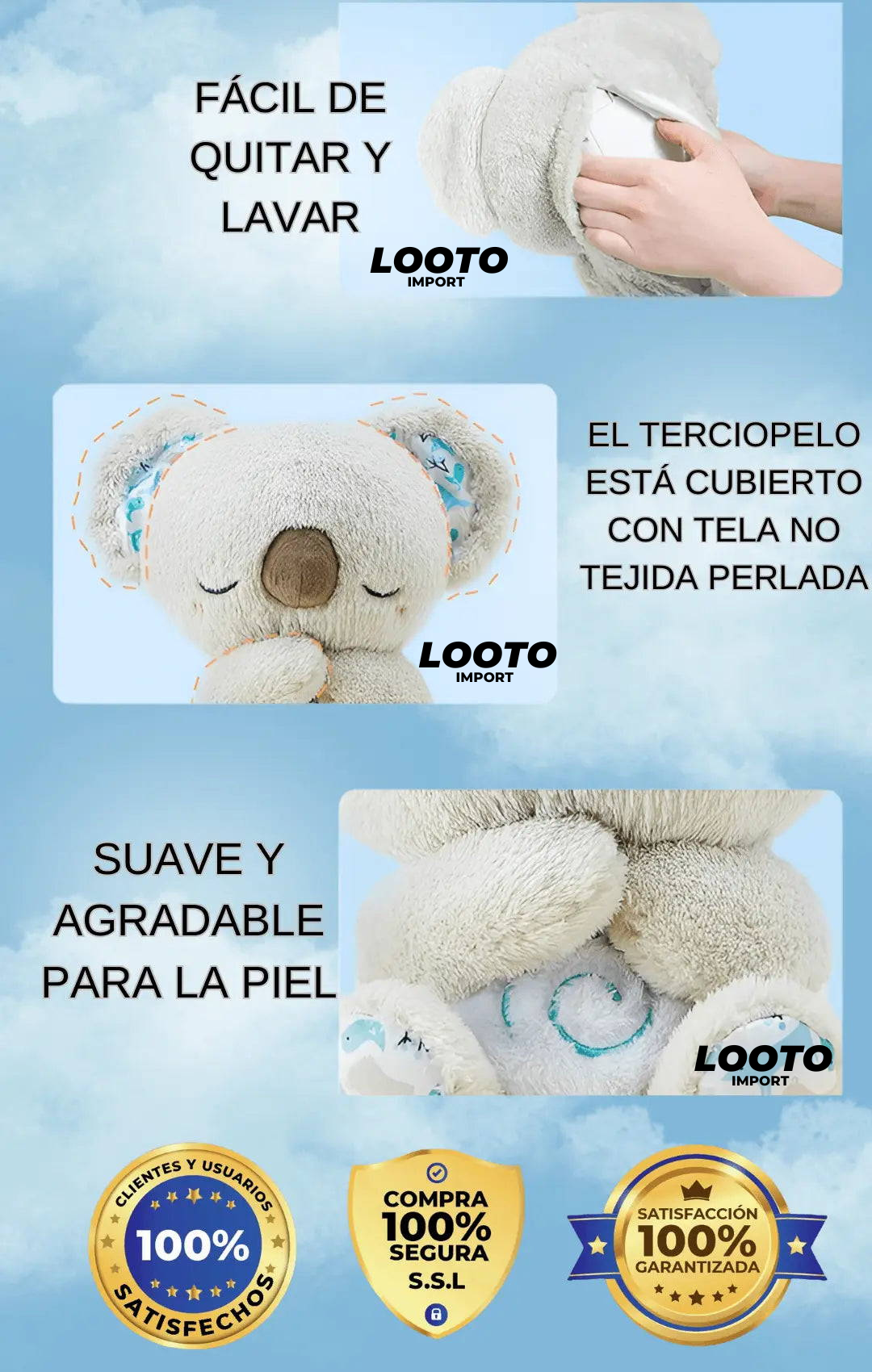 PELUCHE DE KOALA QUE RESPIRA