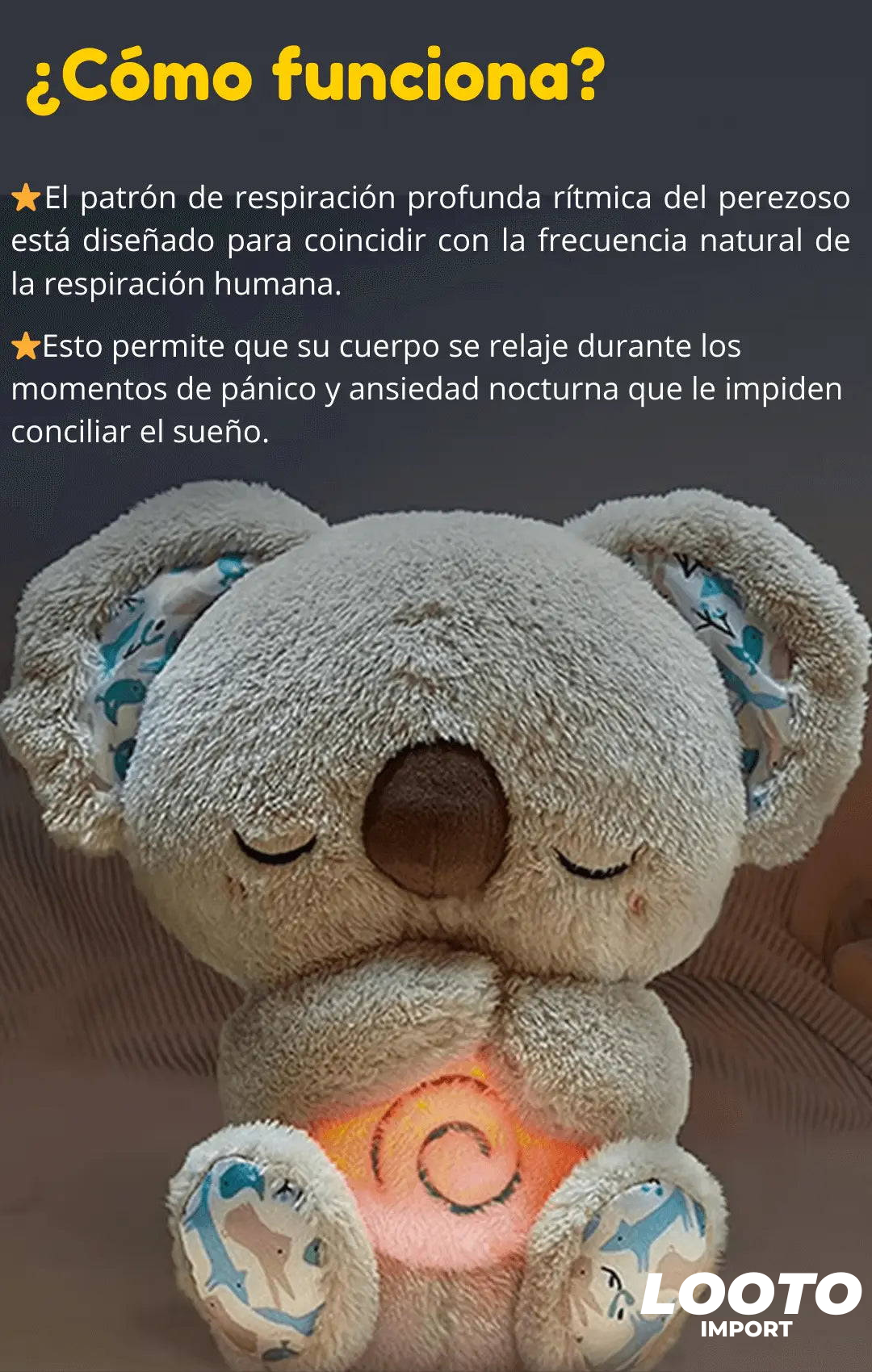 PELUCHE DE KOALA QUE RESPIRA