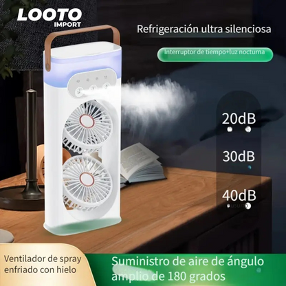 ❄️VENTILADOR DE AIRE FRIO CON HUMIDIFICADOR💦