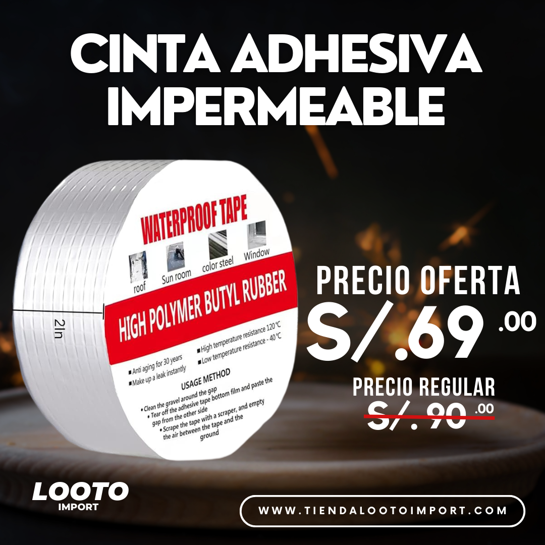 CINTA ADHESIVA IMPERMEABLE