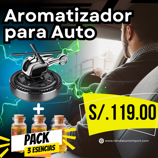 AROMATIZADOR DE AUTO 🚗 + 1 ESENCIA